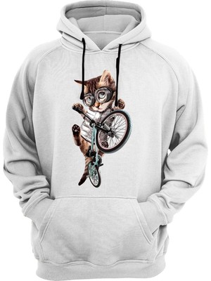 Widi Kedi Baskılı Sweatshirt