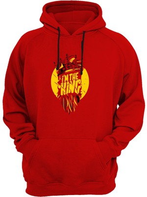 Widi Baskılı Kırmızı Sweatshirt