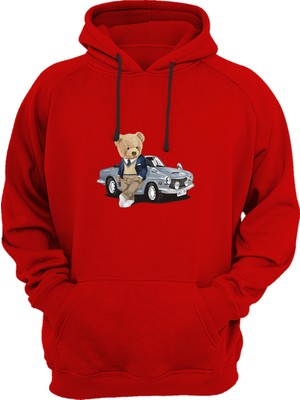 Widi Elegant Bear - Elegant Ayı Baskılı Sweat-Shirt