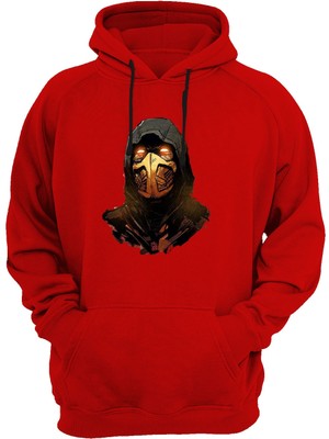 Widi Baskılı Kırmızı Sweatshirt