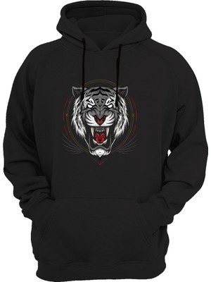 Widi Kaplan Baskılı Siyah Sweatshirt
