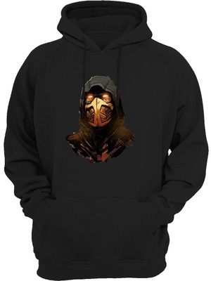 Widi Baskılı Siyah Sweatshirt