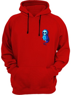 Widi Baskılı Kırmızı Sweatshirt