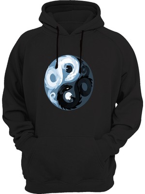 Widi Yin Yang Askılı Siyah Sweatshirt