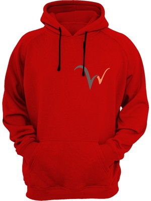 Widi Baskılı Kırmızı Sweatshirt