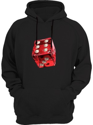 Widi Zar Baskılı Siyah Sweatshirt