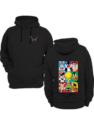 Widi Tweety Baskılı Siyah Sweatshirt