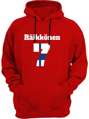 Widi 7 Baskılı Kırmızı Sweatshirt