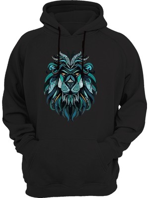 Widi Aslan Baskılı Siyah Sweatshirt