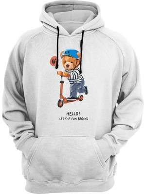 Widi Hello Ayıcık Baskılı Sweatshirt