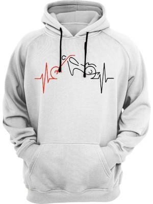 Widi Motor Baskılı Sweatshirt
