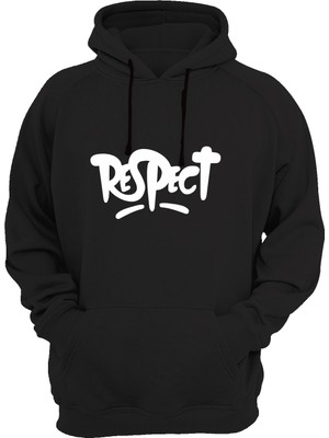 Widi Baskılı Siyah Sweatshirt