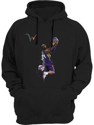 Widi Kobe Baskılı Siyah Sweatshirt