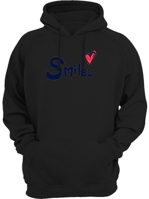 Widi Baskılı Siyah Sweatshirt