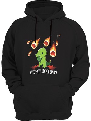 Widi Dinazor Baskılı Siyah Sweatshirt