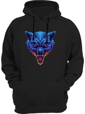 Widi Kurt Baskılı Siyah Sweatshirt
