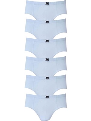 Tutku Erkek Çocuk Beyaz Pamuklu Slip Külot 6 Lı Paket-Beyaz-11-12 Yaş