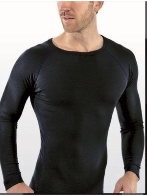 Tutku Erkek Siyah Üst Uzun Kol Termal Atlet-Siyah-Xl