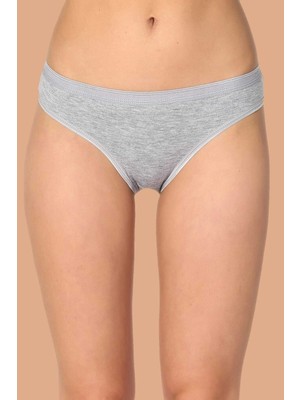 Tutku Kadın Gri 6'lı Paket Pamuklu Su Yolu Bikini Külot-Pembe-M