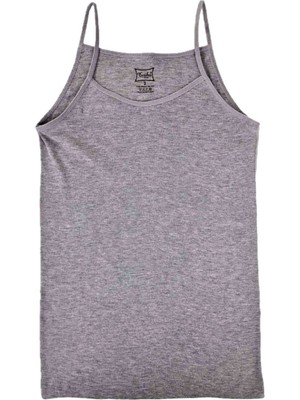 Tutku Kadın Gri Ip Askılı Pamuk Atlet 5 Adet-Gri-M