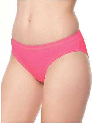 Tutku Kadın Düz Bikini Külot-Fuşya-L