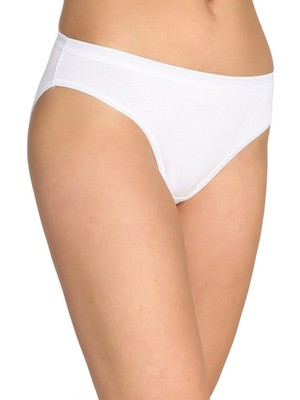 Tutku Kadın Beyaz 12'li Paket  Bikini Külot ELF568T0635CCM12-BEYAZ-TEK Ebat