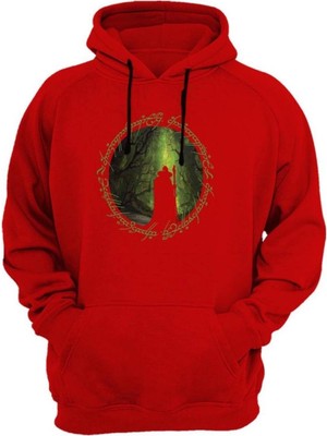 Widi Baskılı Kırmızı Sweatshirt