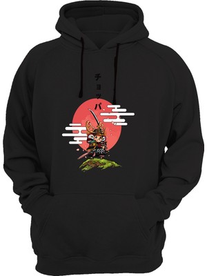 Widi Baskılı Siyah Sweatshirt
