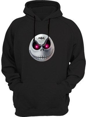 Widi Baskılı Siyah Sweatshirt