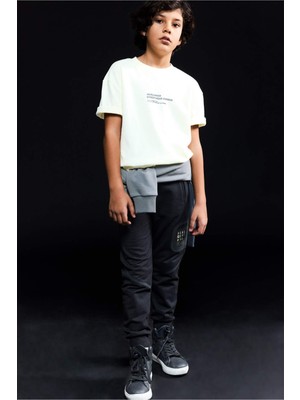 DeFacto Baskılı Beli Paçası Lastikli Eşofman Altı Erkek Çocuk D8534A826SP