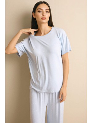 DeFacto Pijama Takımı Kısa Kollu Üst Alt G1983AX26SP