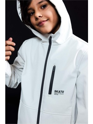 DeFacto Su İtici Kapüşonlu Polar Astarlı Yağmurluk Erkek Çocuk F0375A825AU