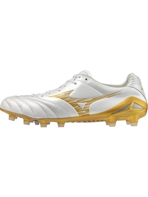 Mizuno Monarcida Neo 3 Elite Erkek Krampon Beyaz / Altın