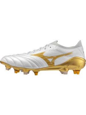 Mizuno Morelia Neo 4 Beta Japan Mix Erkek Krampon Beyaz / Altın
