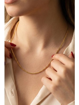 Fiyonk Kuyumculuk 14 Ayar Altın Burgu Zincir 2.60 mm