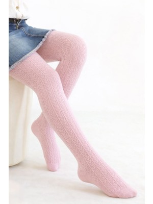 Gigi Giyim File Desenli Kız Çocuk Külotlu Çorap