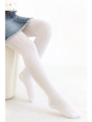 Gigi Giyim File Desenli Kız Çocuk Külotlu Çorap