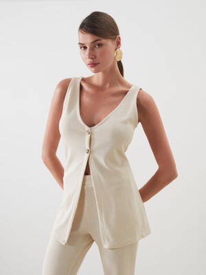 Lc Waikiki Yeni Sezon V Yaka Kadın Yelek