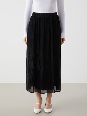 Lc Waikiki Yeni Sezon Beli Lastikli Dokulu Kadın Etek