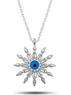 Özcömert Silver Gümüş Koruyucu Göz Güneş Kadın Kolye