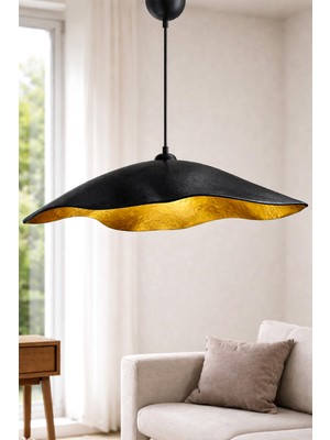 HMY Design Black Travone Handmade Karbon Beton Avize
