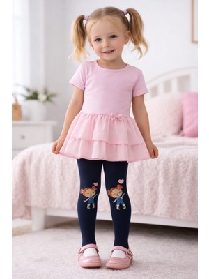 Gigi Giyim Karakter Baskılı Kız Çocuk Külotlu Çorap