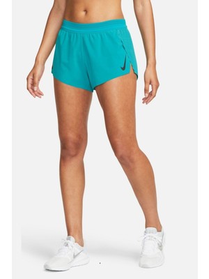 Nike Aeroswift Running Shorts Slip Astarlı Iç Cepli Pliseli Turkuaz Şort