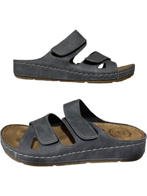 Mulex 1801 Kadın Gri Ortopedik Terlik