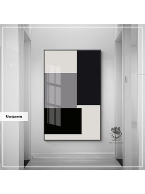 PremiumPort Metal Çerçeveli Gerçek Camlı 11'li Tablo Seti, Şık ve Modern Dekorasyon.