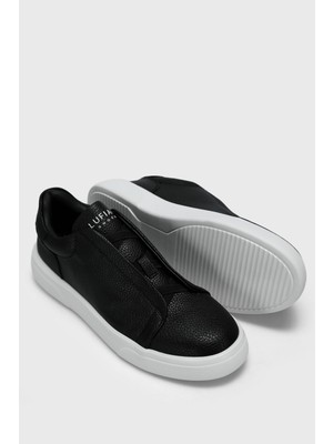 Lufian Dante Erkek Deri Sneaker Ayakkabı Siyah