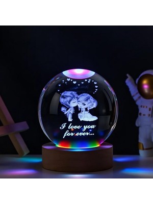 Stumbanng Mutlu Çiftler Tasarımlı Renk Değiştiren Cam Küre