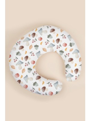 Messido Plus Poplin Emzirme Minderi - Cute Forest Desenli Ergonomik Pamuklu 1200 gr