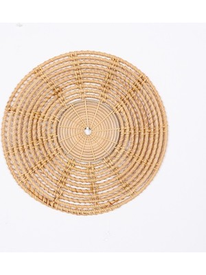 PremiumPort Şık 30 cm Rattan Duvar Dekoru ve Supla, Evinizin Atmosferini Güzelleştirir