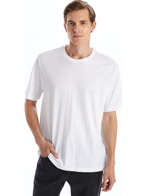 Lc Waikiki Yeni Sezon Bisiklet Yaka Penye Erkek Tişört